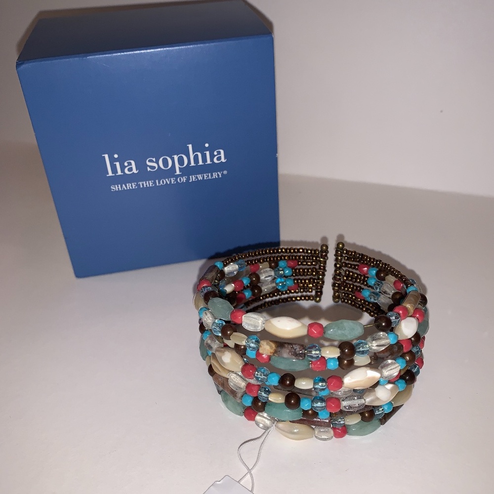 NWT - Lia Sophia Indian Summer Cuff Bracelet